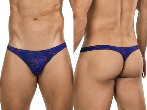 Men's Helion Thong – Modern Men's Thong Underwear (Blue) by Clever
