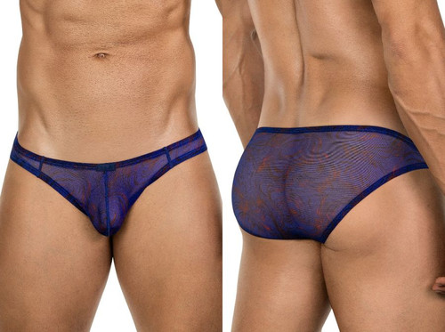 Men's Calipso Bikini – Breathable Mesh Bikini Underwear (Blue) by Clever