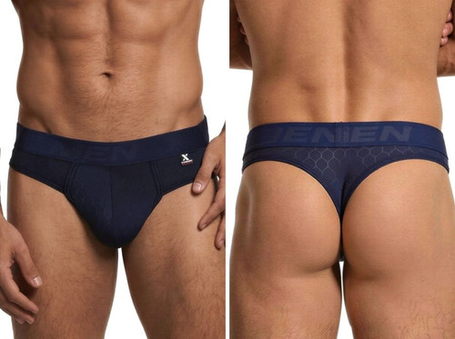 Men's Microfiber Thong – Performance Microfiber Thong (Dark Blue) by Xtremen