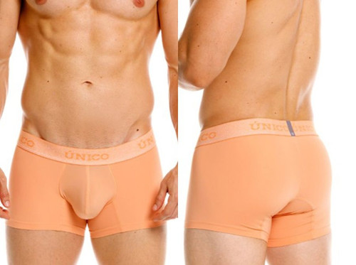 Men’s Classic Trunks – Soft Comfortable Everyday Underwear (40-Apricot) by Unico