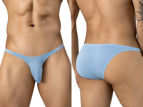 Men's Cronos Briefs – Enhancing Low-Rise Designer Underwear (Light Blue) by Clever