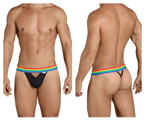 99388* CandyMan Men's Pride Thong Color Black