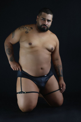 99468X CandyMan Men's Garter Briefs Color Black