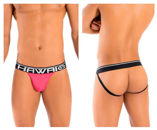 41946 Hawai Men's Solid Athletic Jockstrap Color Coral