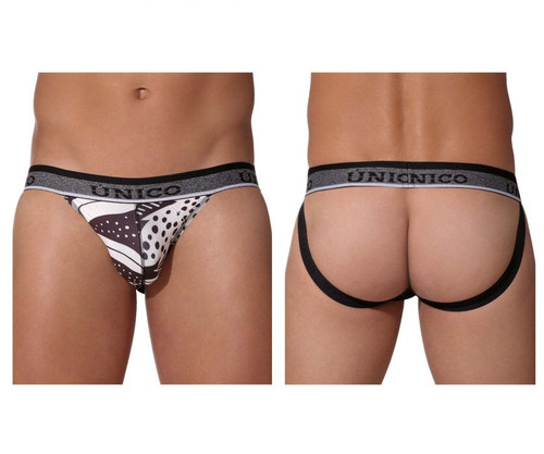 22010301203 Unico Men's Siluetas Jockstrap Color 90-Printed