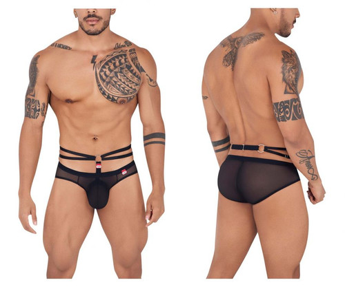 0842 Pikante Men's Wolf Briefs Color Black