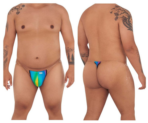 99571X CandyMan Men's Invisible Micro G-String Color Rainbow