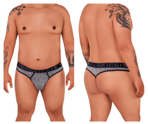 91101X Xtremen Men's Microfiber Thong Color Jasper Gray