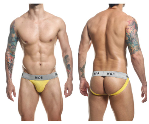 MBL107* MaleBasics Men's MOB Classic Fetish Jockstrap Color Yellow