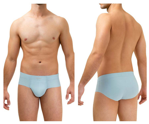 42141 HAWAI Men's Microfiber Briefs Color Light Blue