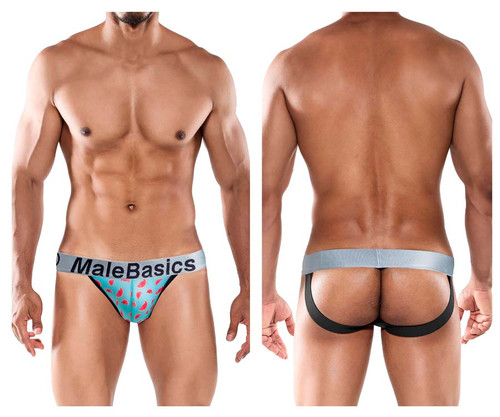 MBS07 MaleBasics Men's Summer Fun Jockstrap Color Watermelon