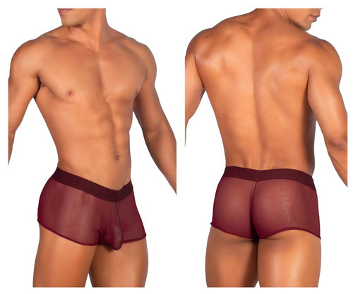 RS060 Roger Smuth Men's Trunks Color Burgundy