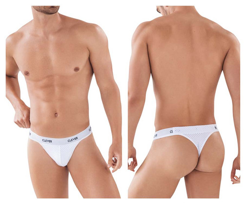 0876 Clever Men's Lust Thong Color White