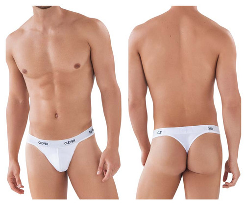 0877 Clever Men's Venture Thong Color White