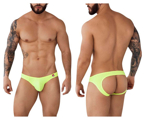 0979 Pikante Men's Angola Jockstrap Color Green