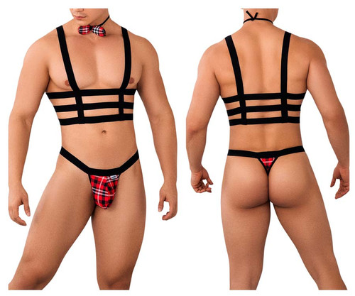 99634 CandyMan Men's Harness Two-Piece Set Color Black