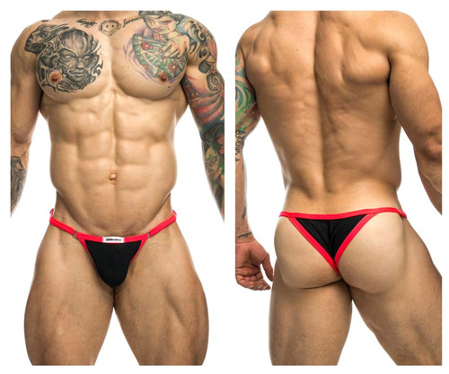 XSJ12 JUSTIN+SIMON Men's Bikini One Color Black