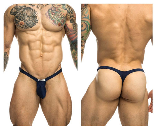 XSJBU02 JUSTIN+SIMON Men's Bulge Thong Color Navy