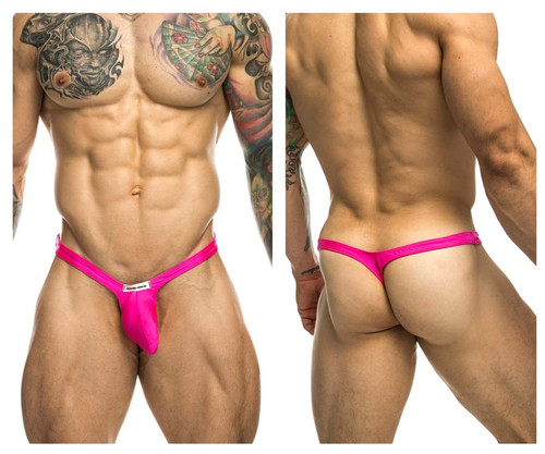 XSJBU02 JUSTIN+SIMON Men's Bulge Thong Color Pink