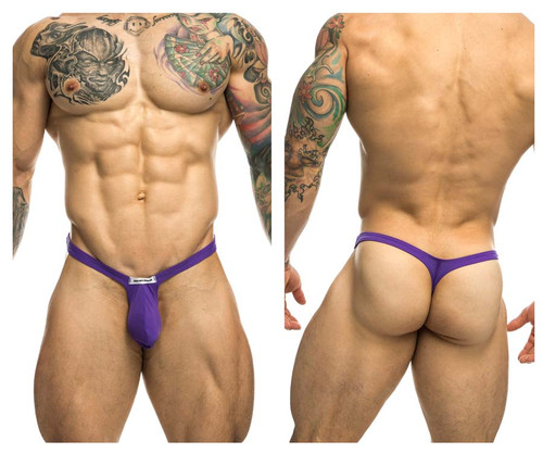 XSJBU02 JUSTIN+SIMON Men's Bulge Thong Color Purple