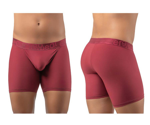 EW1198 ErgoWear Men's FEEL XV Boxer Briefs Color Burgundy