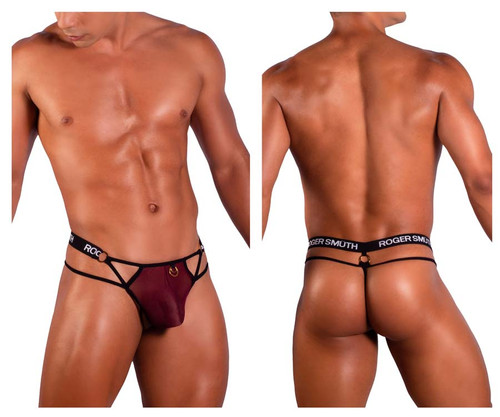 RS073 Roger Smuth Men's G-String Color Burgundy