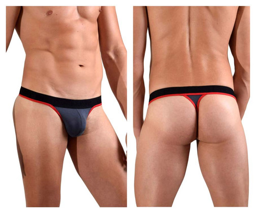 1012-CHR Doreanse Men's Borderline Thong Color Charcoal