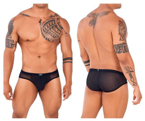 91138 Xtremen Men's Mesh Briefs Color Black