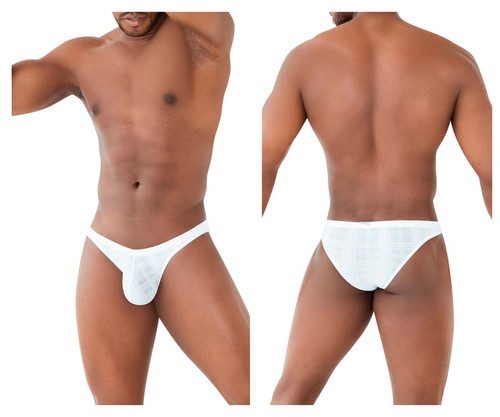 2303 PPU Men's Microfiber Bikini Color White