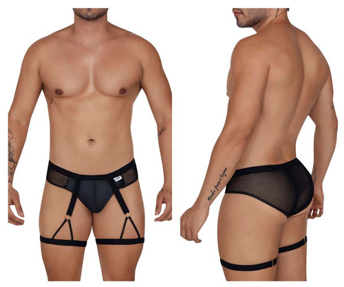 99684 CandyMan Men's Garter Briefs Color Black