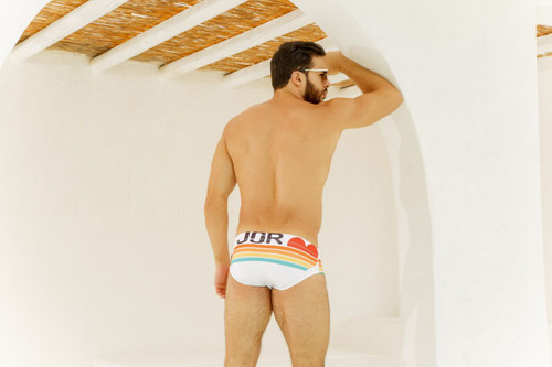 1793 JOR Men's Beats Swim Briefs Color White