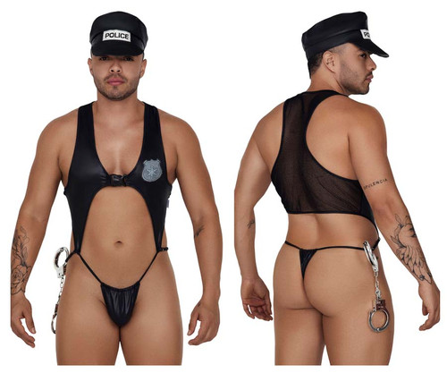 99689 CandyMan Men's Police Outfit Color Black