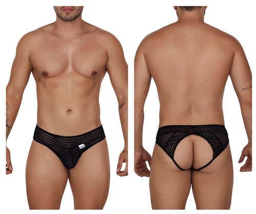 99692 CandyMan Men's Jock Briefs Color Black