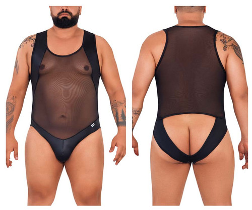 99716X CandyMan Men's Work-N-Out Bodysuit Color Black