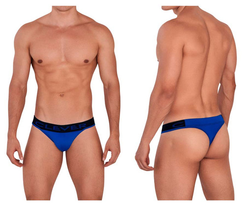 1408 Clever Men's Wood Thong Color Blue