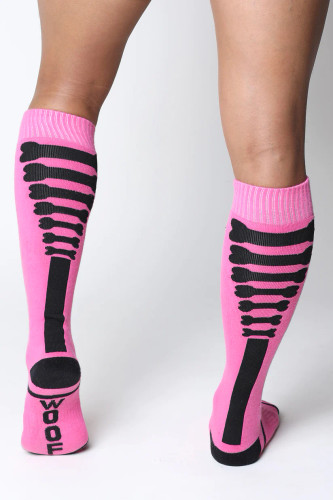 CellBlock 13 Kennel Club Bones Knee-High Socks Color Pink