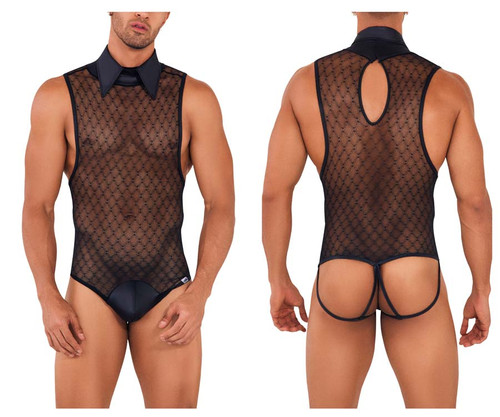 99720 CandyMan Men's Work-N-Play Bodysuit Color Black