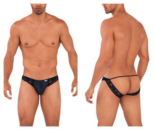 99721 CandyMan Men's Lace Jockstrap Color Black