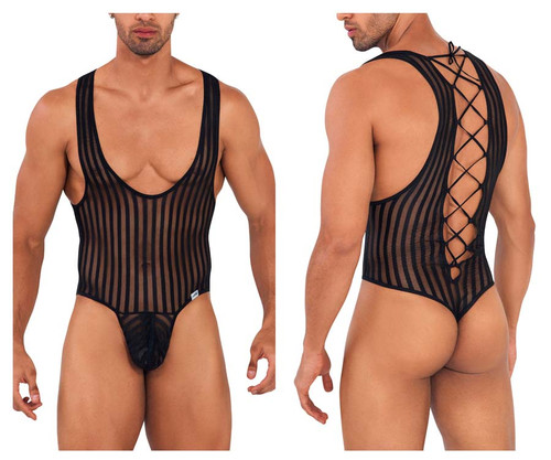 99727 CandyMan Men's Work-N-Play Bodysuit Color Black