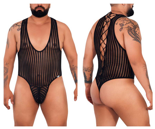 99727X CandyMan Men's Work-N-Play Bodysuit Color Black