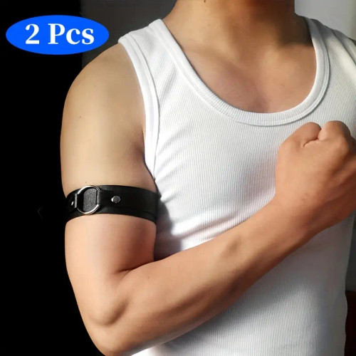 PU Leather Arm Bands Set of 2