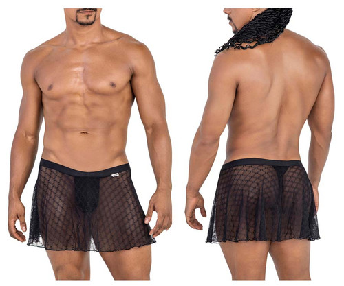 99813 CandyMan Men's Mesh Skirt Color Black