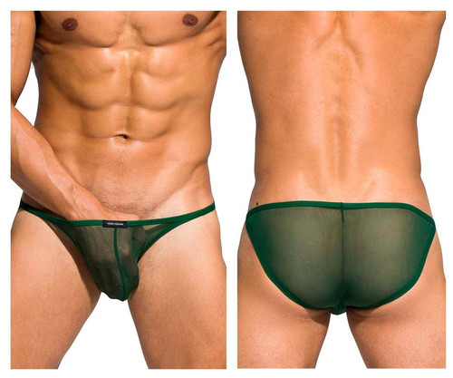 DIAMU3454BT Private Structure Men's Desire Intima Low Rise Bikini Color Green