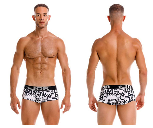 2185 JOR Men's Graffiti Trunks Color White
