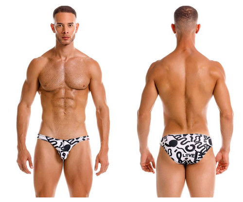 2186 JOR Men's Graffiti Bikini Color White