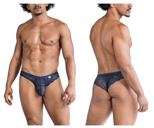 99868 CandyMan Men's Lace Briefs Color Navy