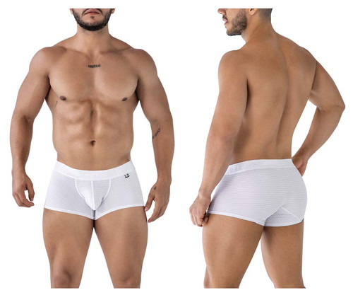 91209B Xtremen Men's Microfiber Trunks Color White