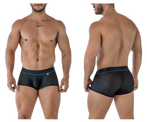 91212B Xtremen Men's Microfiber Trunks Color Black