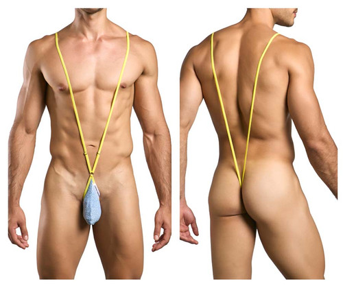 XSJ04 Justin+Simon Men's Sling Color Lurex Blue