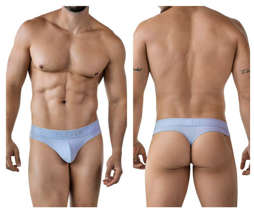 2008 Clever Men's Raw Thong Color Light Blue